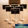 1pcsClassic Mini Blackboard Clip On Message Wooden Small Chalkboard For Wedding Party Buffets Table