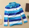 2023 Pullover a maniche lunghe di primavera e autunno T-shirt coreano polo in vaso di 100-170 cm Big Kids