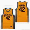 Film DE WARRIORS CONEY ISLAND RETRO JERSEY ROOD ZWART WIT Custom DIY Ontwerp Gestikt College Basketbal Jerseys