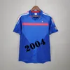 1998 Retro versie FRS voetbalshirt 96 98 02 04 06 ZIDANE HENRY MAILLOT DE FOOT Voetbalshirt 2000 Thuis Trezeguet voetbaluniform