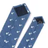 Jeans Ties for Men Skinny Neck Tie Wedding Business Casual Print Ties Denim Suits Slim Gravatas