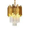 Moderne Or Petit Lustre En Cristal Rond Lampes Suspendues Pour Salle À Manger Chambre Luminaires Cuisine Island Lustre Nouveau