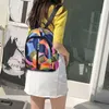 Sacs de plein air 2022 Homme et femme Couleur Assortie Sauvage Mode Loisirs Voyage Ville Sac Marche Pack Étudiant Paquet étanche 40J4