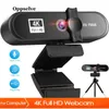 4K AutoFocus 1080P Webcam Computer PC USB Web Camera Laptop Desktop With Stereo Microphone Privacy Cover Zoom Skype Facetime