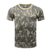 Outdoor Sports Men T-Shirts Camouflage Multicam Quick Dry O Neck Short Sleeve Tops Shirt Plus Size M-3XL T-Shirt Accessories