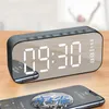 A18 Mini Mirror Alarm Clock Altavoces Smart Wireless Bluetooth Speaker con efectos de sonido estéreo productos de alta calidad ottie