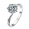Anello di fidanzamento con diamante, anelli regolabili aperti per gioielli da donna