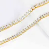 Luxury Iced Out Bracelet Gold Color Cubic Zirconia Tennis Crystal Bracelets For Women Men Hip Hop Jewelry Wedding Birthday Gift