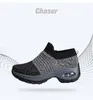 2022 Grote maat Damesschoenen Luchtkussen Flying Breien Sneakers Over-Toe Shos Fashion Casual Socks Schoen WM2206