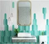 Peacock feather Tiles special shaped brick toilet kitchen ceramic tile background wall handmade bricks