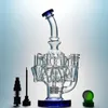 Tuyaux d'eau 12 '' Bras de poulpe Bongs en verre Matrix Perc huile Dab Rigs Recycleurs Narguilés Embout coloré Base Bong WaterPipe OA01