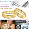 Anéis de casamento alianças casamento cor de ouro promessa para casais conjunto homens e mulheres senhoras titânio aço inoxidável jóias 6503822