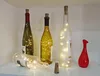 Cordes Guirlande Alimentée Par Batterie Bouteille De Vin 1M 2M LED Lumières Avec Liège Fil De Cuivre Chaîne Colorée Pour La Décoration De Mariage De Fête