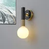 Wall Lamps Nordic All Copper Marble Modern Chinese Designer Living Room Aisle Bedroom E27 Decorative Sconces Lights Lighting