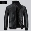 Neue Mode Herren Kunstlederjacken Bomber Biker Mäntel Herren Dicke gebürstete Jacke Mantel Oberbekleidung Fleece Herrenbekleidung