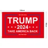 ترامب العلم 2024 الولايات المتحدة 36 أنماط 90 * 150cm الحملة الرئاسية ملصق العلاج دونالد السيارات الوفير ملصقات FHL373-WY1553