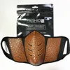 Fashion Unisex Face Masks Pu Leather Dustproof Anti-fog Men Women Durable Mouth Outdoor Breathable Protective