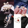 Bow Rhinestone Flower es For Women Large Bowknot Brooch Simple Fashion Jewelry Wedding Pin Corsage Accessories