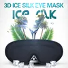 Summer Sleep Mask Ice Silk Eye Patches dwustronne zimno ciepłe miękkie cienie
