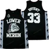 Anpassad Bryant #33 Lower Merion Basketball Jersey Mens High School Championship Sydd S-3XL Alla namn och nummer toppkvalitet