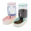 Dogs Automatic Pet Feeder Cat Drinker Dog Bowl Water Feeding Combination Food Storage Bucket size 43 21 272788