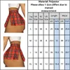 女性の女の子のための夏の分割ミニスカートのための女の子のファッション格子縞の街路ヴィンテージセクシーなスカートチアリーディング女性D30 210708