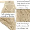 BENEHAIR Water Clip In Ponytail Hair Extension Long Corn Wave Wrap Around Pony Tail Hairpiece For Women