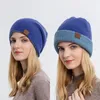 Berets Men & Women Knitted Sleeve Cap Reversible Pure Color Warm Keeping Casual Versatile Couple Woolen