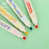 Lightlighters Jianwu 6 PCS / Set Couleur douce Oblique Headlighter Migne Stickers Marker Decorative Diary Scrapbook Fluorescence Pen Sweet