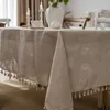 Tovaglia Tapete in cotone e lino Anno per nappe de table Copri nappa Tafelkleed mantel mesa 211103