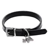 Dog Collars & Leashes Puppy Cat Pet Candy Color Dogs Crystal Pendant Collar Buckle Neck Strap Leather High Quality #0125