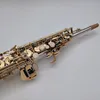Yanagisawa S-9030 BB Tone Soprano Saxophone Nickel Plated Tube Gold Key Professional Sax med munstycke Case and Accessories297b