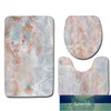 Three-piece Toilet Floor Mat Marble Pattern Bathroom Non-slip Mats Home Decoration Accessories Bath Factory price expert design Quality Latest Style Original