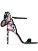 تصميم جودة عالية النساء فراشة الكعوب الصنادل رائعة أحذية الجناح الجميلة الإناث مأدبة بارز اللباس 210521