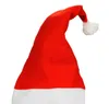 Cappelli di Babbo Natale di Natale Berretto rosso e bianco per bambini Costume da festa Cappello di Natale per bambini Cappucci decorativi per adulti