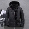 -30 graus de inverno homens roupas brancas pato para baixo jaqueta parkas homens engrossar casacos de neve quentes casacos masculinos windbreaker casaco 210928