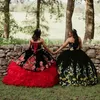 2022 Vintage tournesols Quinceanera robes brodées robes de bal bouffantes mexicaine douce 15 robe sans bretelles Tulle bal