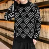 Men's Sweaters Sweater Imitation Mink Velvet Half-Collar Men's Bottoming Autumn And Winter Korean-Style Brushed Thick Wool