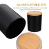 Candle Holders 4 Sets Glass Tins With Lids Scented Tin