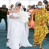Plus taille une ligne robes de mariée côté robe nuptiale divisée country dentelle bohemimian vestidos de noiva 326