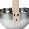 Stainless Steel Sauna Bucket With Ladle Premium 4L Finnish Wooden Handle Spa Accessory Barrel Accessories