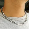 Stück - Große kubanische Halsketten für Männer oder Frauen, modische 8-mm-Kettenhalskette, 14 Karat Gold, Bronze, Kupfer, Edelstahlketten, 353 Karat