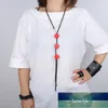 女性のためのydydbzのマルチカラーラウンドボタンマッチングネックレスシンプルブラックレザーロープステートメントネックレスコルセスのアクセサリー