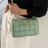 Omuz Çantaları kadın Rahat Örgü Flap Lüks Tasarımcı Çanta Kaliteli PU Deri Tote Çanta Kadın Zincir Dokuma Crossbody