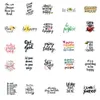 200 stks / partij Hotsale Motiverende Citaat Inspirerende Gezegden Stickers voor Laptop Skateboard Notebook Bagage Waterfles Auto Decals Kindergeschenken