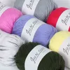 1 PC Haute Qualité Bébé Coton Cachemire Fil Pour Tricoter À La Main Crochet Peigné Laine Fil Coloré Couture 50g Y211129