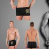 WTEMPO Neue Marke Unterwäsche männer Modale Boxer Atmungsaktiv Komfortable Drachen Unterhose Männer Günstige Shorts Sexy Homosexuell Boxer 4 teile/los h1214