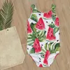 Kids Girl Swimsuit One-Piece Children Swimwear Watermelon Little Girl 2020 Summer Swimming Suit Ruffle Child Girl sea Clothes 945 Z2