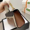 Vintage Canvas läder kedja en axel messenger väska månsken Treasure box mode metall lås tryckt brev handväska