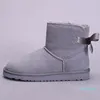 2021 châtaigne demi bottines femmes filles botte de neige femmes mini bailey arc broche classe court classique chaussures d'hiver